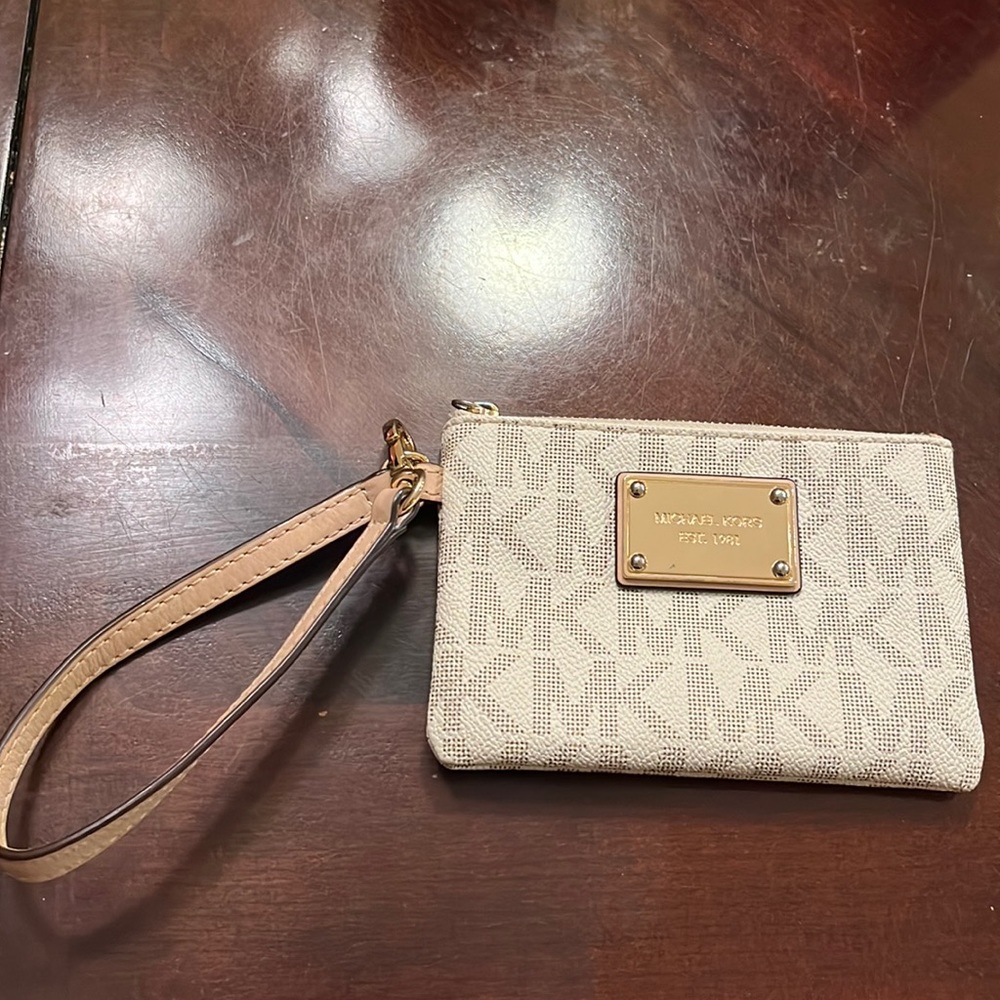 Michael Kors Logo wristlet.